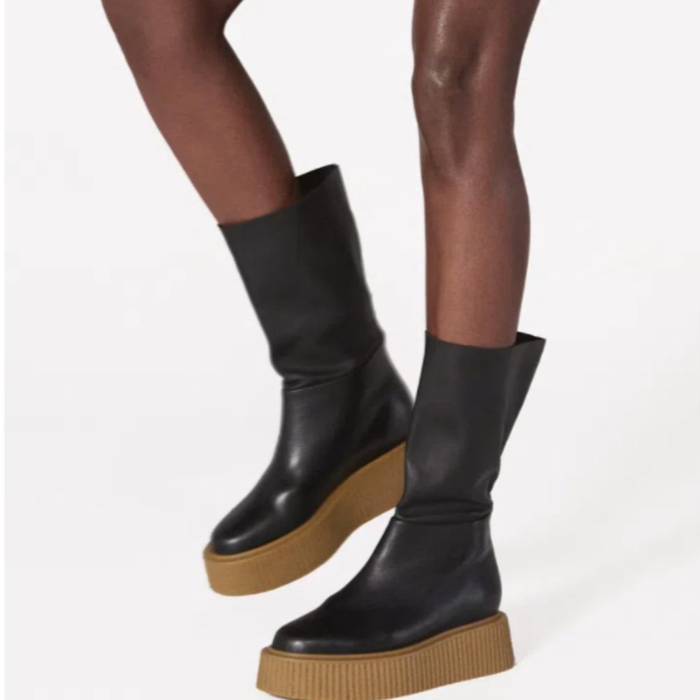 Tamera Melon Stage Boots - Nappa - Black